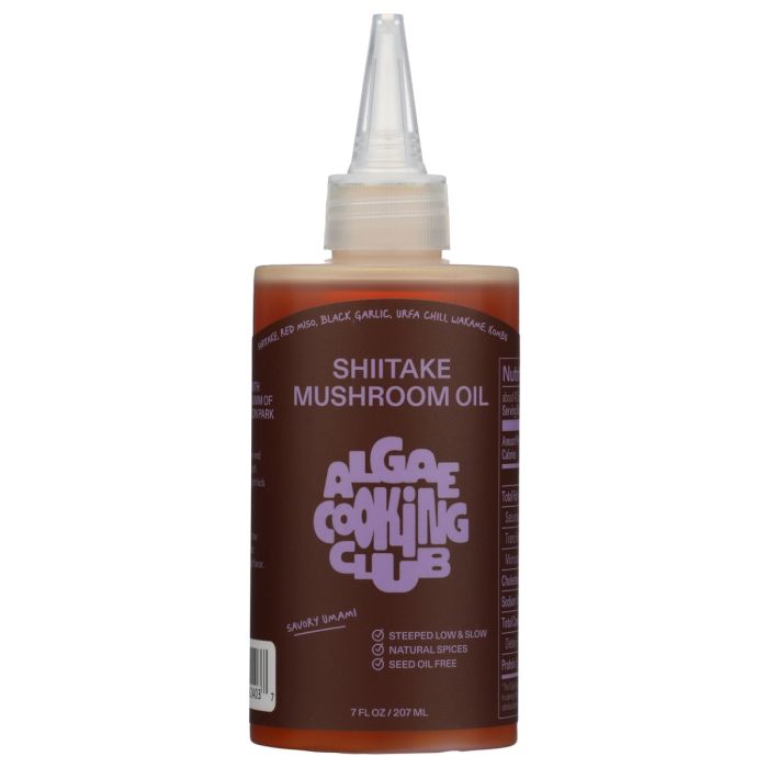 ALGAE COOKING CLUB INC: Shiitake Mushroom Infused Oil, 7 oz