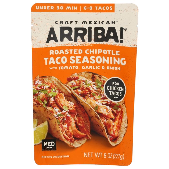 ARRIBA: Roasted Chipotle Taco Seasoning, 8 oz