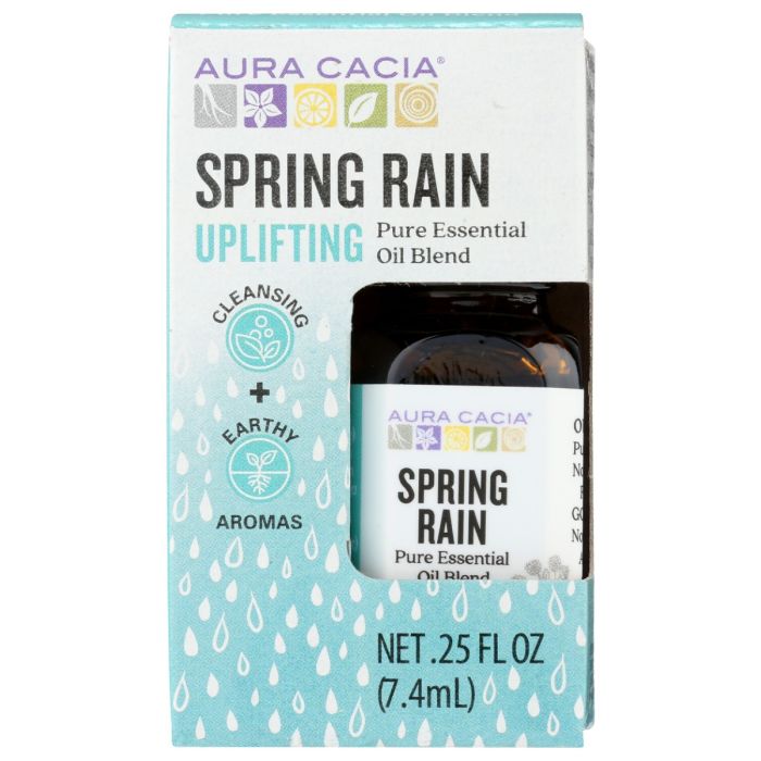 AURA CACIA: Spring Rain Essential Oil Blend Boxed, 0.25 fo