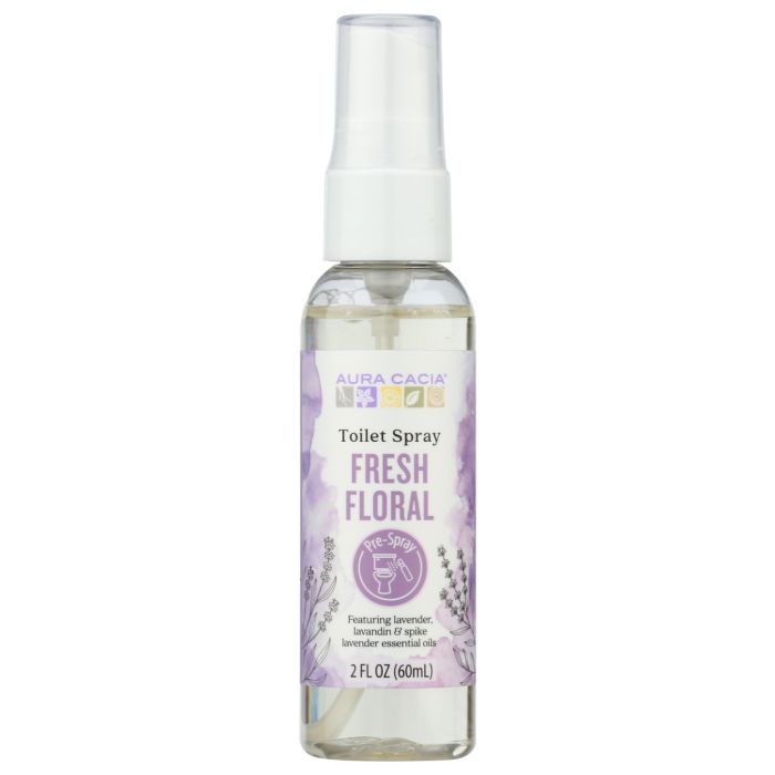 AURA CACIA: Fresh Floral Toilet Spray, 2 fo