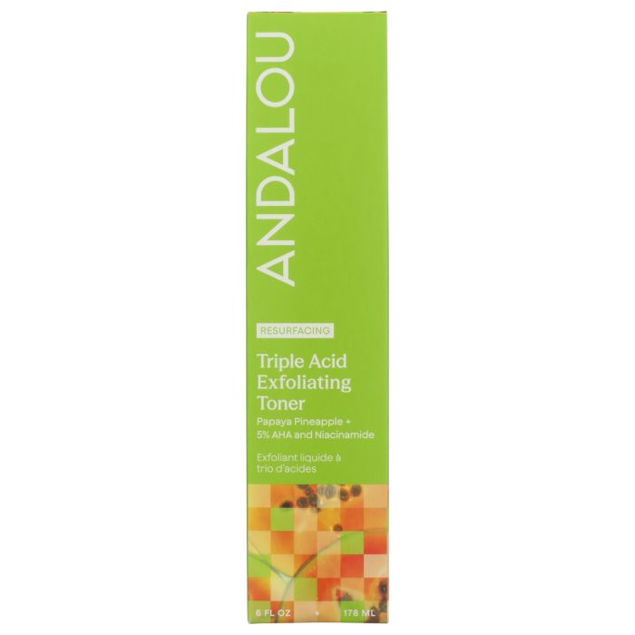ANDALOU NATURALS: Resurfacing Triple Acid Exfoliating Toner, 6 fo