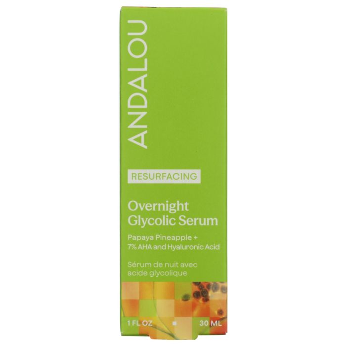 ANDALOU NATURALS: Resurfacing Overnight Glycolic Serum, 3 oz