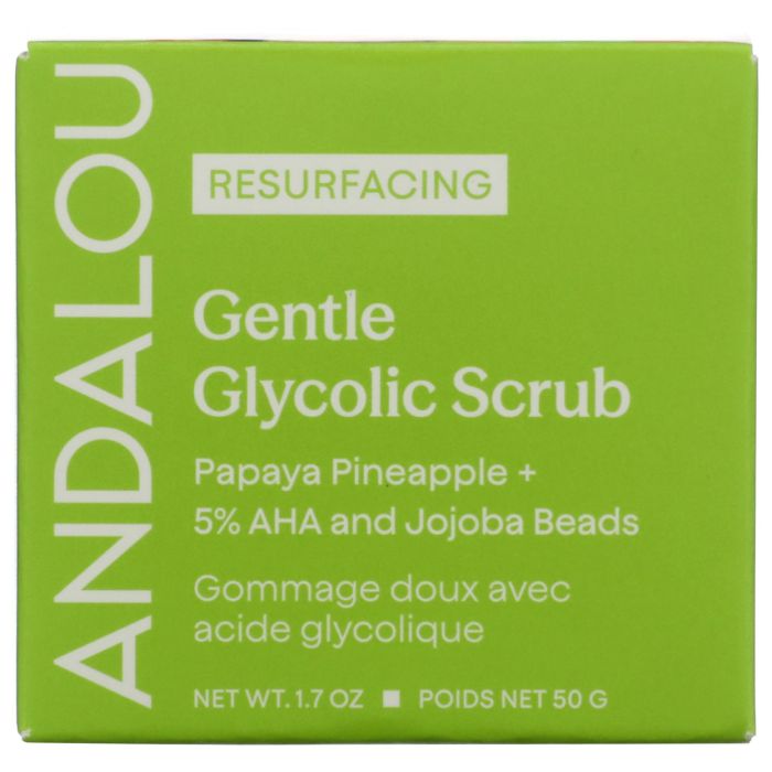 ANDALOU NATURALS: Resurfacing Gentle Glycolic Scrub, 1 fo