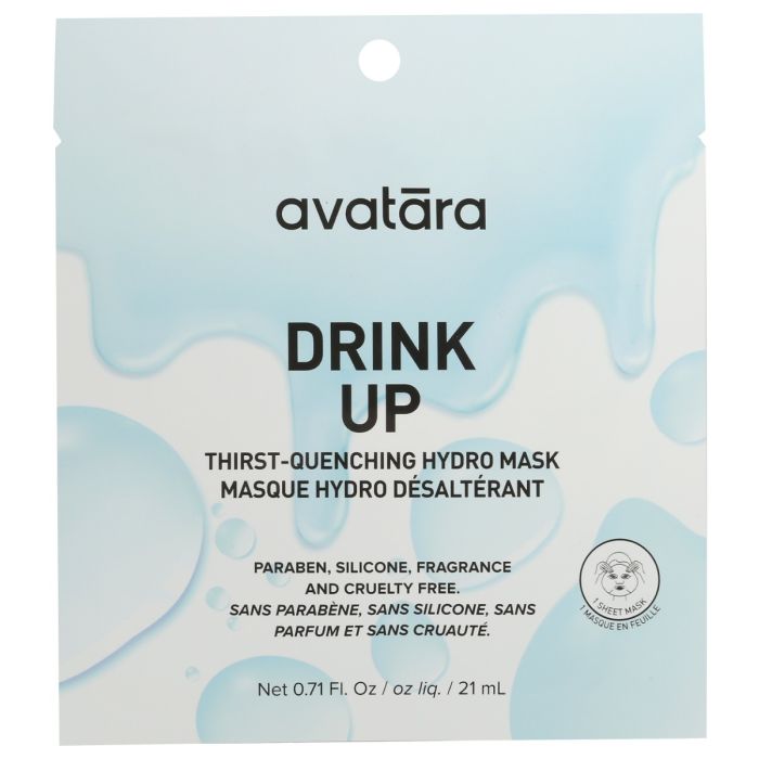 AVATARA SKIN: Drink Up Face Mask, 0.71 fo