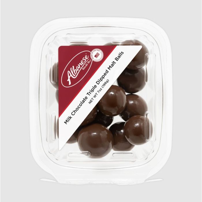ALBANESE EB: Milk Chocolate Triple Dipped Malt Balls, 7 oz