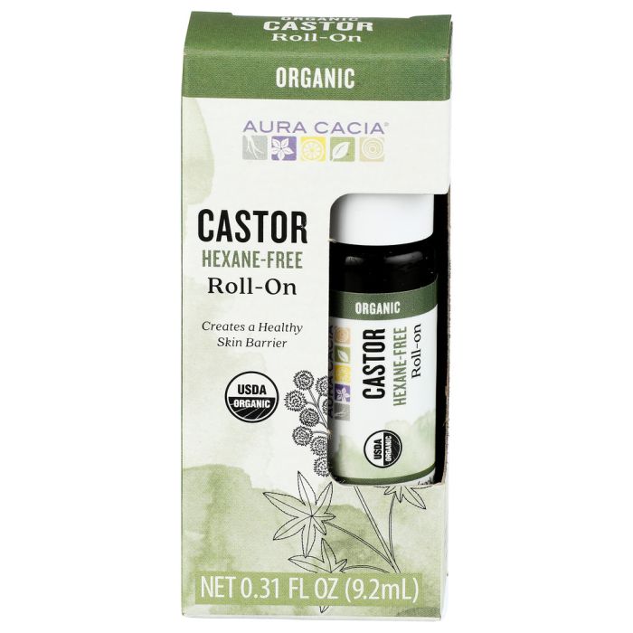 AURA CACIA: Castor Roll On, 0.31 fo