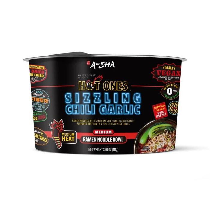 A SHA: Sizzling Chili Garlic Ramen Noodle Soup, 3.91 oz