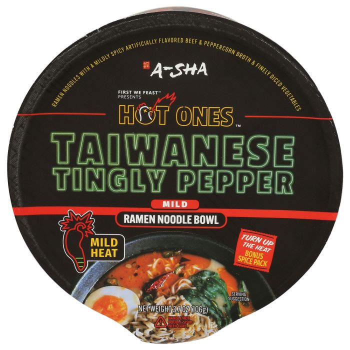 A SHA: Taiwanese Tingly Pepper Ramen Noodle Soup , 3.7 oz