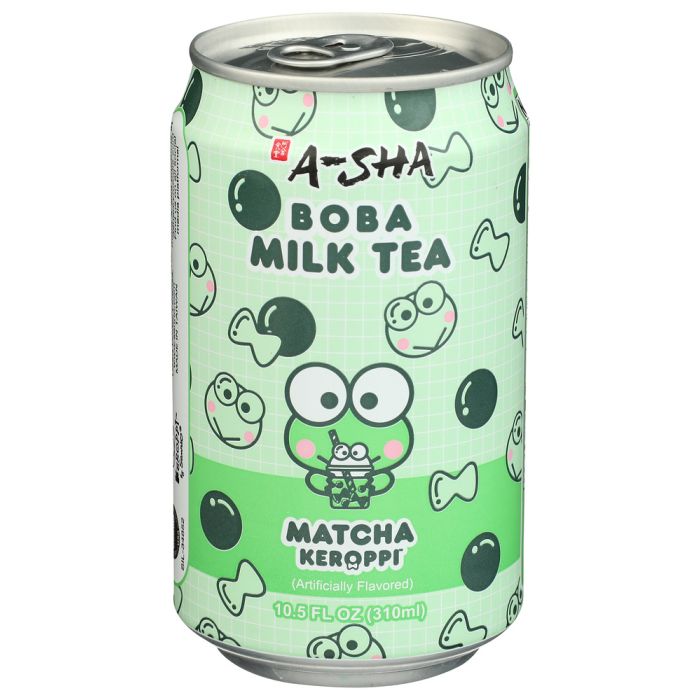 A SHA: Matcha Keroppi Boba Milk Tea, 10.5 fo
