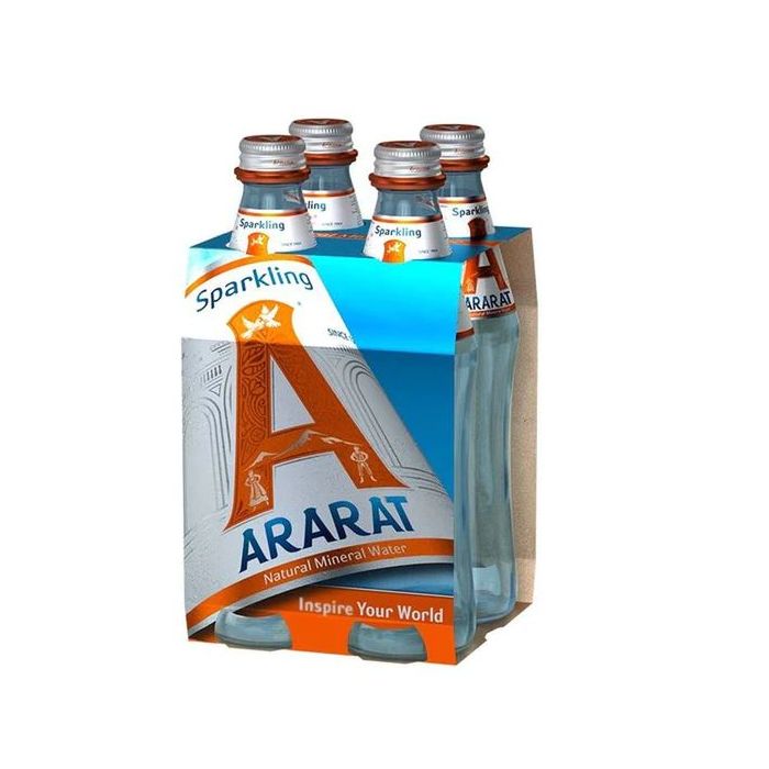ARARAT: Sparkling Natural Mineral Water 4Pack, 40 fo