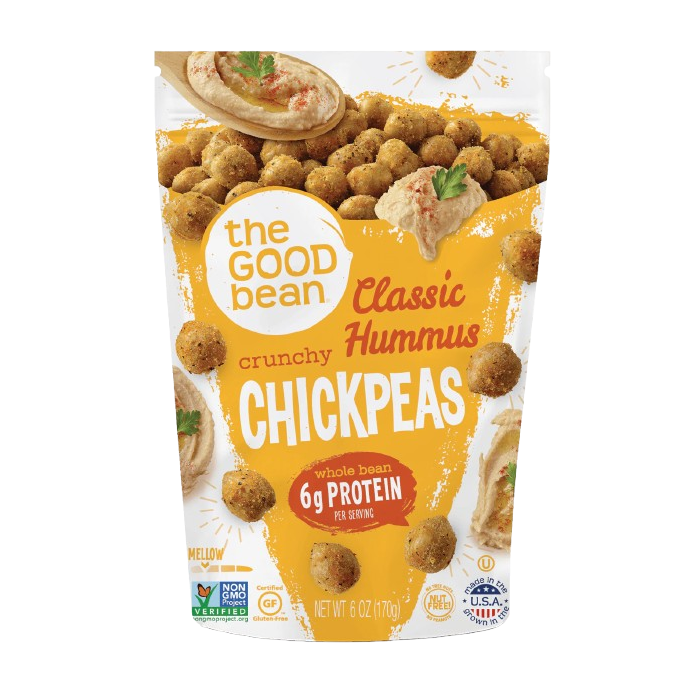 THE GOOD BEAN: Crunchy Chickpeas Classic Hummus, 6 oz