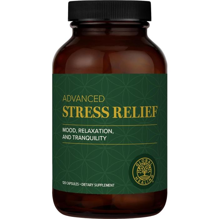 GLOBAL HEALING: Stress Relief Supplement, 120 cp