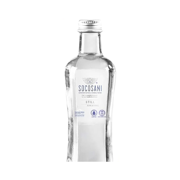 SOCOSANI: Still Mineral Water Glass Bottle, 750 ml