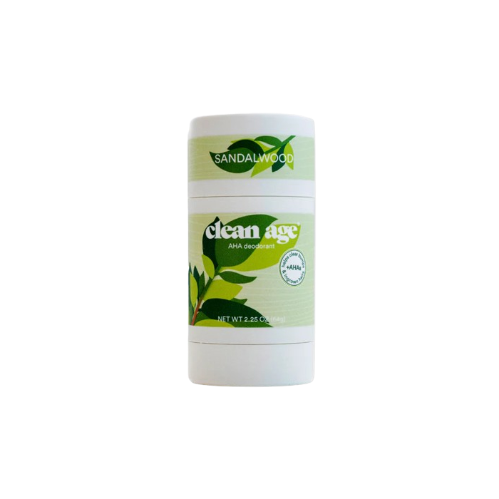CLEAN AGE: Sandalwood AHA Deodorant, 2.25 oz