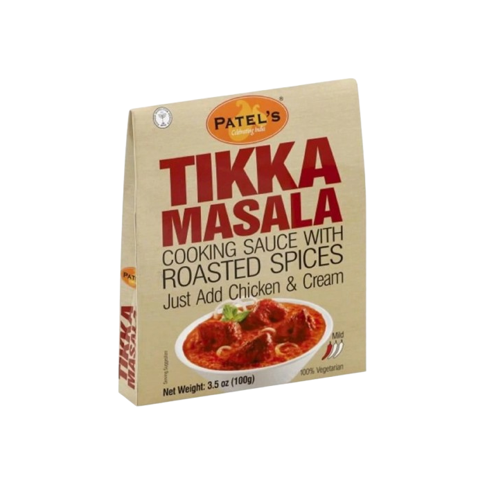 PATEL: Tikka Masala Cooking Sauce with Roasted Spices, 3.53 oz