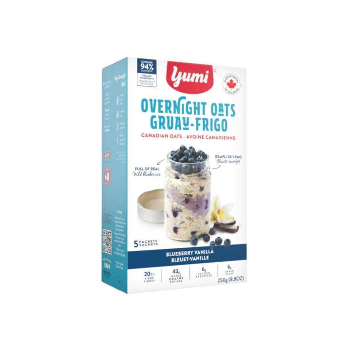 YUMI: Blueberry Vanilla Overnight Oats, 8.8 oz