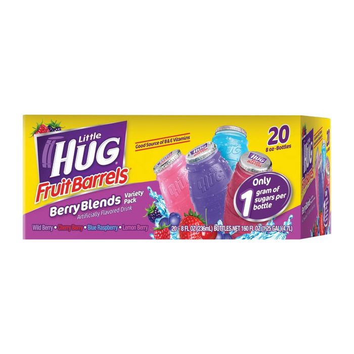 LITTLE HUG: Drinks Berry Vrty Pk 20Ct, 160 fo