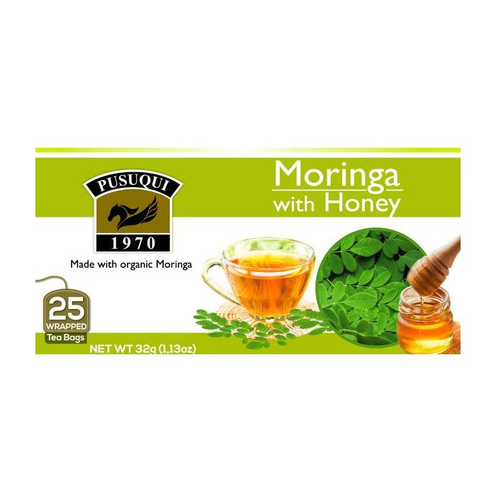 PUSUQUI: Moringa With Honey Tea, 25 bg