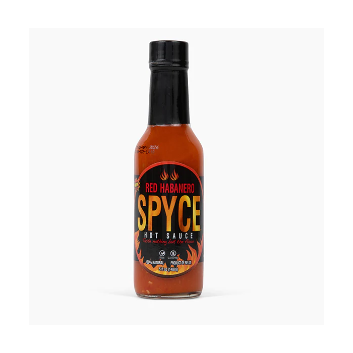 SPYCE HOT SAUCE: Red Habanero Sauce, 5 fo