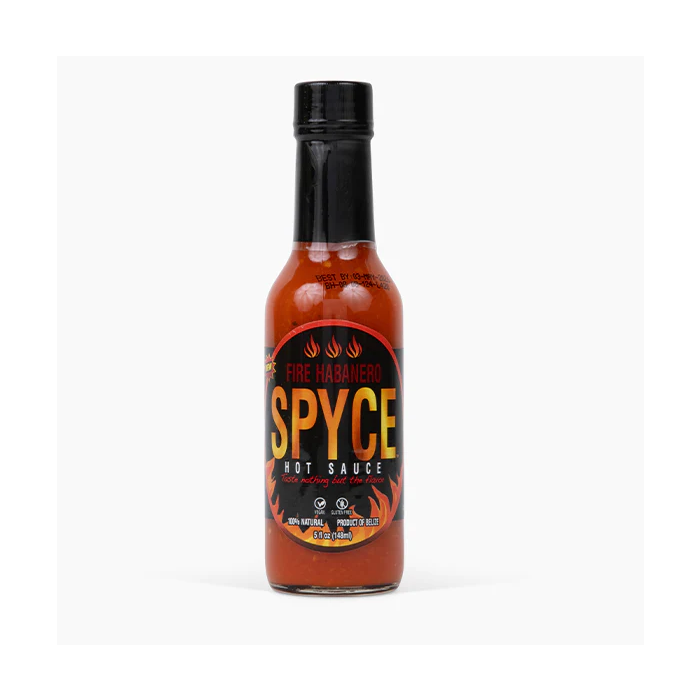 SPYCE HOT SAUCE: Habanero Fire Sauce, 5 fo