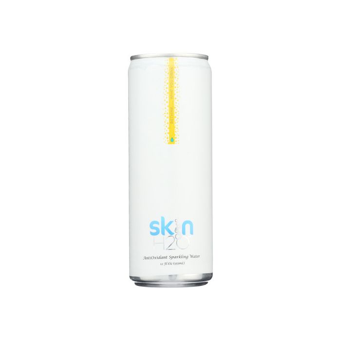 SKN H2O: Antioxidant Sparkling Water Organic Lemon, 12 fo