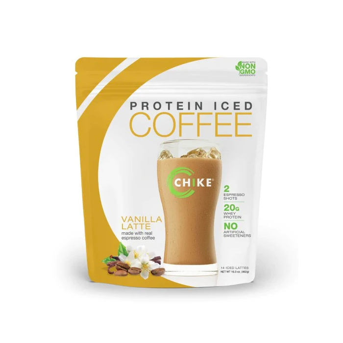 CHIKE: Protein Iced Coffee Vanilla Latte, 16.3 oz