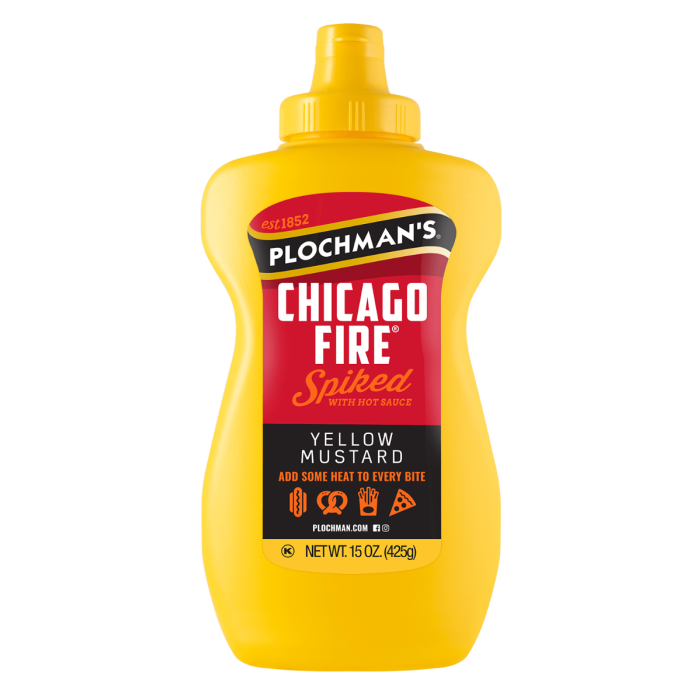 PLOCHMANS: Chicago Fire Yellow Mustard, 15 oz