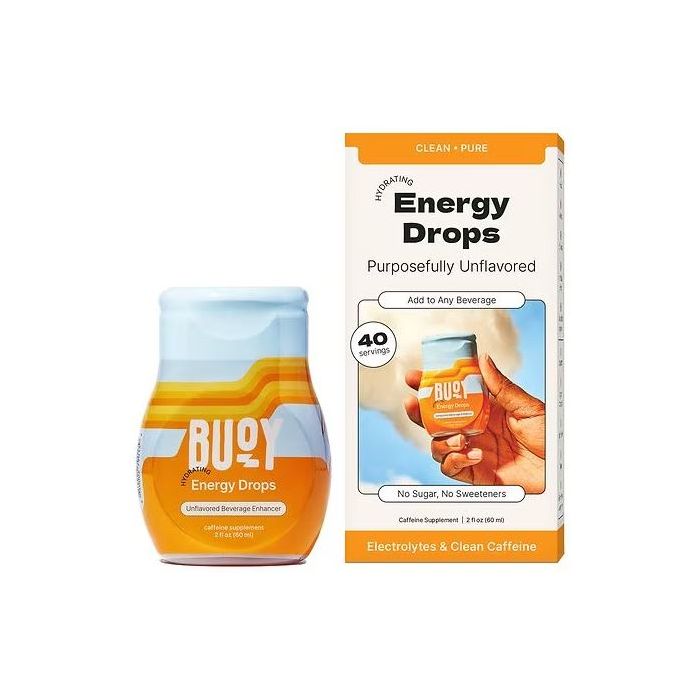 BUOY: Energy Drops Unflavored, 40 do