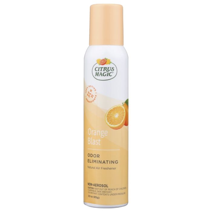 CITRUS MAGIC: Odor Eliminating Air Freshener Spray Orange Blast, 3.5 oz