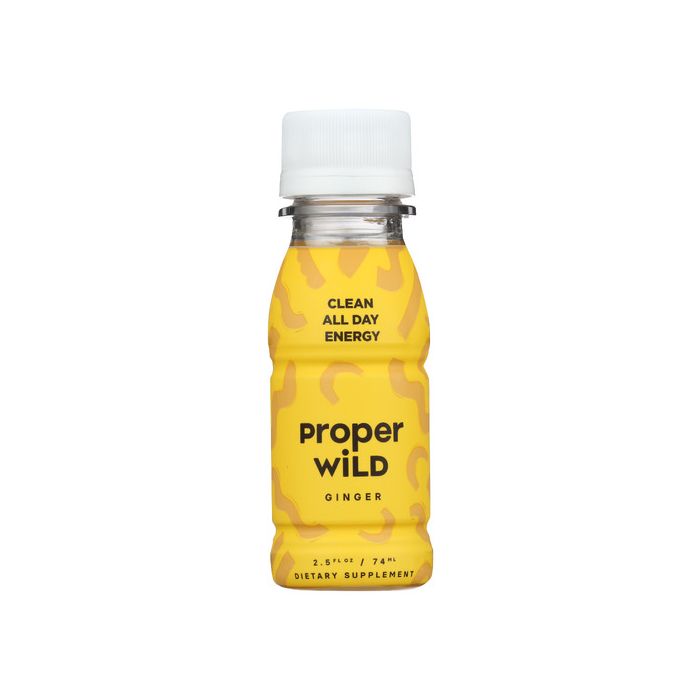 PROPER WILD: Clean All Day Energy Shots Ginger, 2.5 fo
