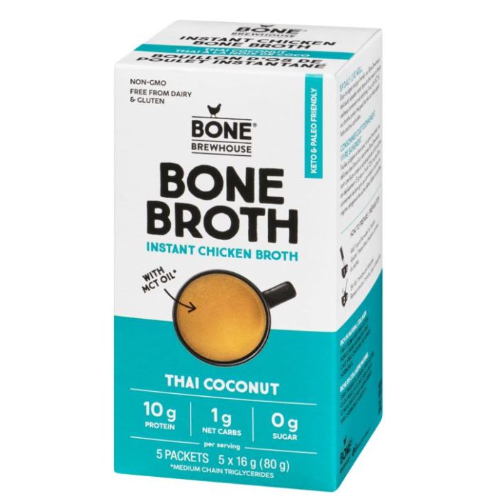 BONE BREWHOUSE: Thai Coconut Chicken Bone Broth, 2.82 oz