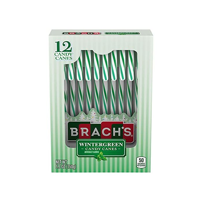BRACHS: Wintergreen Candy Canes, 5.3 oz