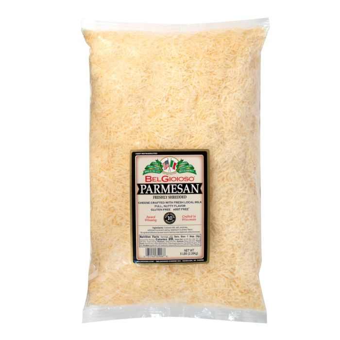BELGIOIOSO: Fine Shredded Parmesan Cheese, 5 lb