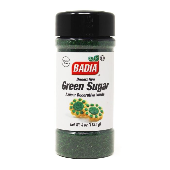 BADIA: Decorative Green Sugar, 4 oz