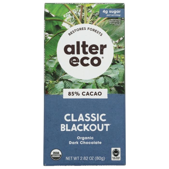 ALTER ECO: Classic Blackout Chocolate Bar, 2.82 oz