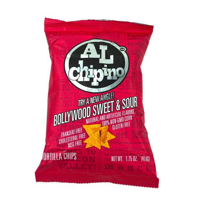AL CHIPINO: Bollywood Sweet and Sour Tortilla Chips, 1.75 oz