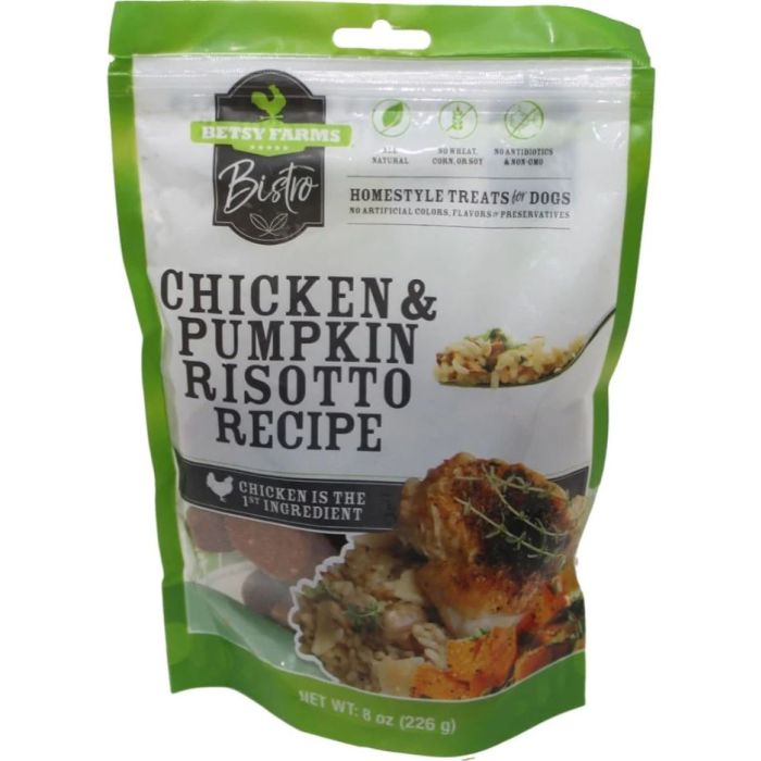 BETSY FARMS: Chicken Pumpkin Risotto Recipe Dog Treat, 8 oz