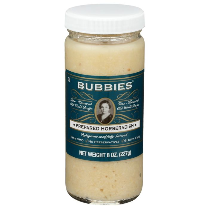 BUBBIES: Prepared Horseradish, 8 oz