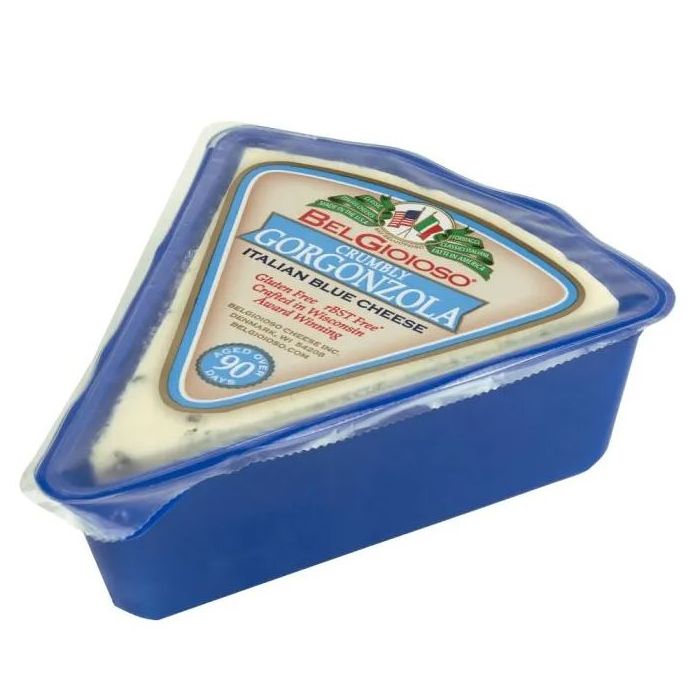 BELGIOIOSO: Crumbly Gorgonzola Cheese Wedge, 8 oz