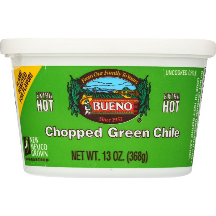 BUENO: Extra Hot Chopped Green Chile, 13 oz