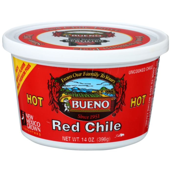 BUENO: Red Chile Hot Puree, 14 oz