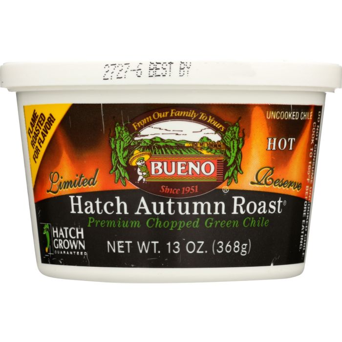 BUENO: Hatch Autumn Roast Premium Chopped Green Chile, 13 oz