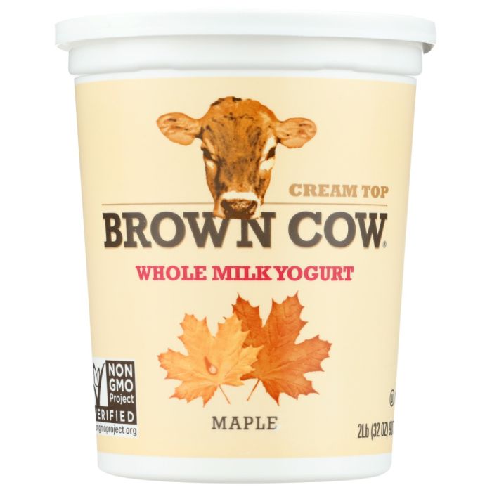 BROWN COW: Cream Top Whole Milk Yogurt Maple, 32 oz
