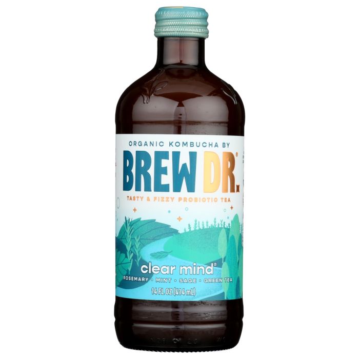 BREW DR KOMBUCHA: Clear Mind Kombucha, 14 fl oz