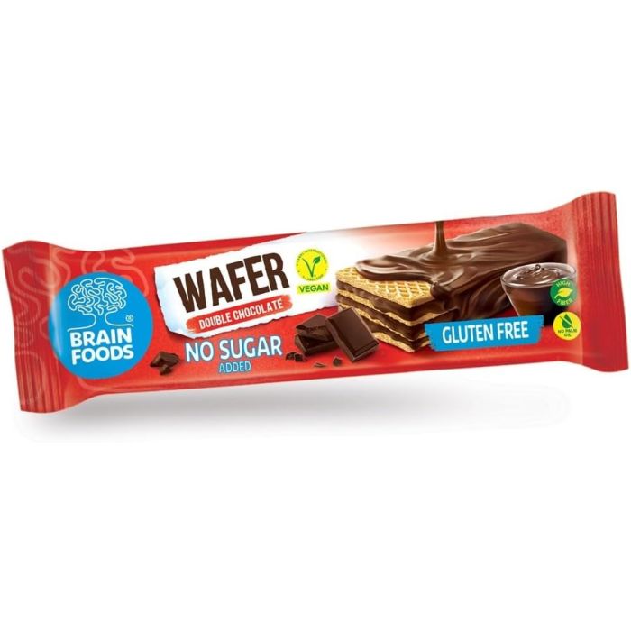BRAIN FOODS: Double Chocolate Wafer, 1.4 oz