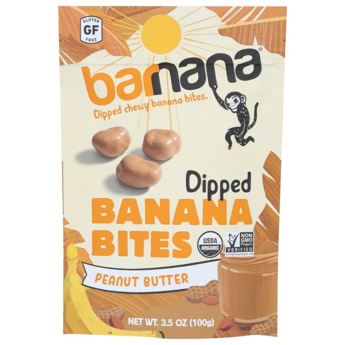 BARNANA: Organic Peanut Butter Chewy Banana Bites, 3.5 oz