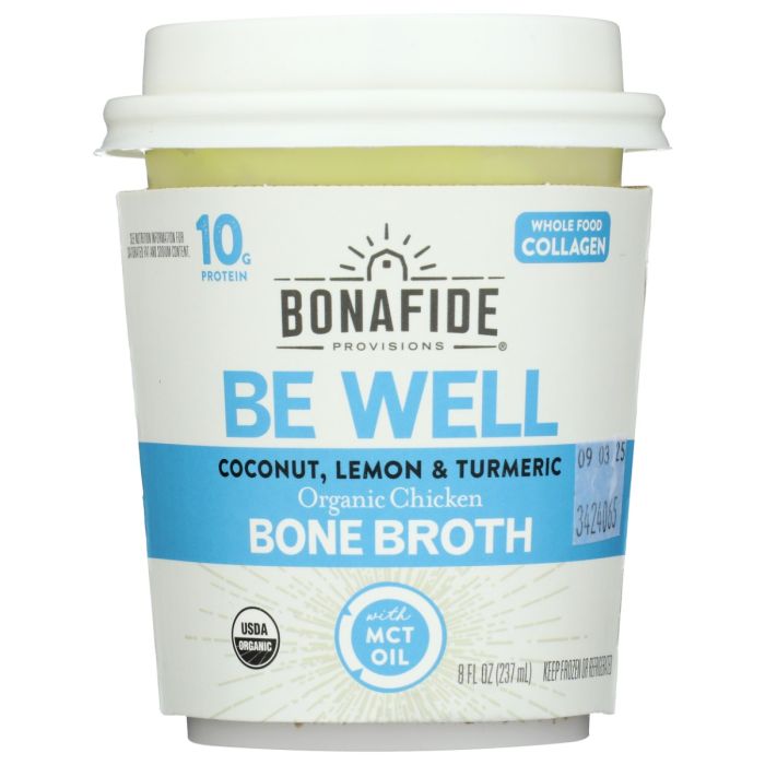 BONAFIDE: Be Well Organic Chicken Bone Broth, 8 oz