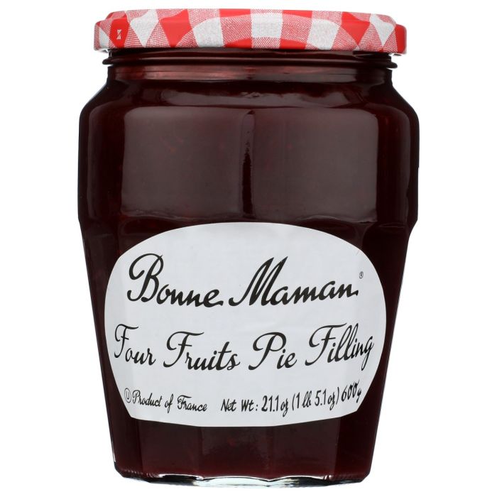 BONNE MAMAN: Four Fruits Pie Filling, 21.1 oz