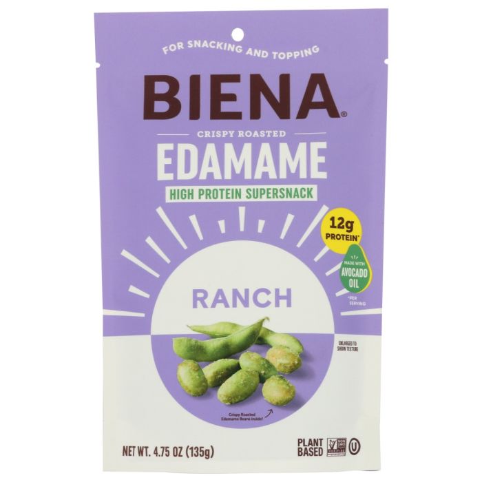 BIENA: Crispy Roasted Ranch Edamame, 4.75 oz