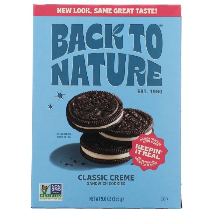 BACK TO NATURE: Classic Creme Sandwich Cookies, 9 oz